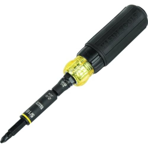 Klein Tools 32500HDRT KNECT Ratcheting Screwdriver, Multi-Bit Screwdriver / Nut