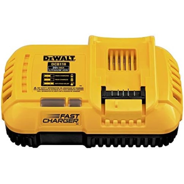 DEWALT 20V MAX/FLEXVOLT Lithium-Ion, Fan Cooled Rapid Battery Charger (DCB118)